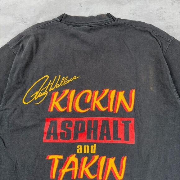 Vintage Single Stitch Rusty Wallace Miller Draft Beer Racing T Shirt - Picture 5 of 5